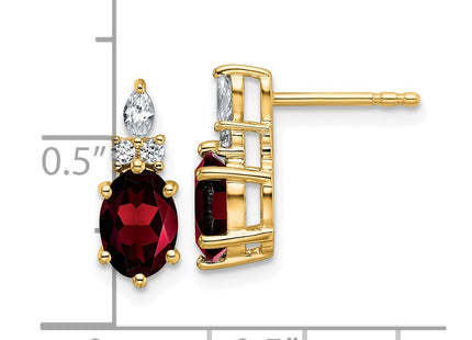 14k Yellow Gold Earrings Style EM9791 - Classique Jewelry Inc.