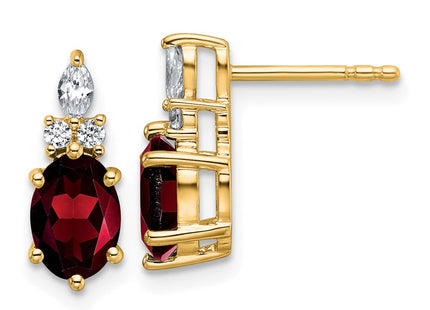 14k Yellow Gold Earrings Style EM9791 - Classique Jewelry Inc.
