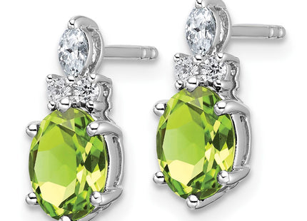 14k White Gold Earrings Style EM9791 - Classique Jewelry Inc.