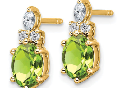 14k Yellow Gold Earrings Style EM9791 - Classique Jewelry Inc.