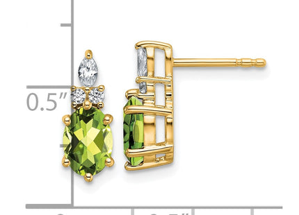 14k Yellow Gold Earrings Style EM9791 - Classique Jewelry Inc.