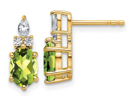 14k Yellow Gold Earrings Style EM9791 - Classique Jewelry Inc.