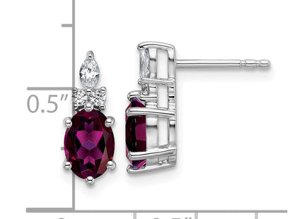 14k White Gold Earrings Style EM9791 - Classique Jewelry Inc.