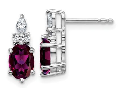 14k White Gold Earrings Style EM9791 - Classique Jewelry Inc.