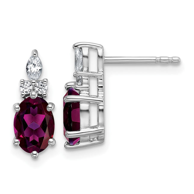 14k White Gold Earrings Style EM9791 - Classique Jewelry Inc.