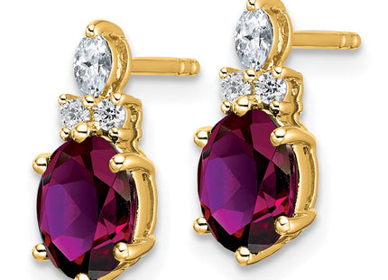 14k Yellow Gold Earrings Style EM9791 - Classique Jewelry Inc.