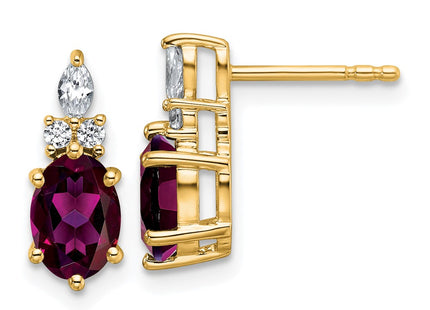 14k Yellow Gold Earrings Style EM9791 - Classique Jewelry Inc.