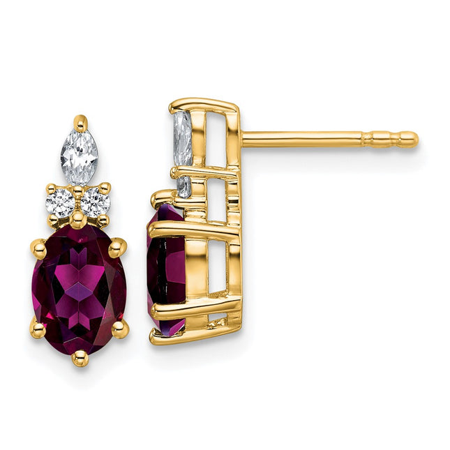14k Yellow Gold Earrings Style EM9791 - Classique Jewelry Inc.