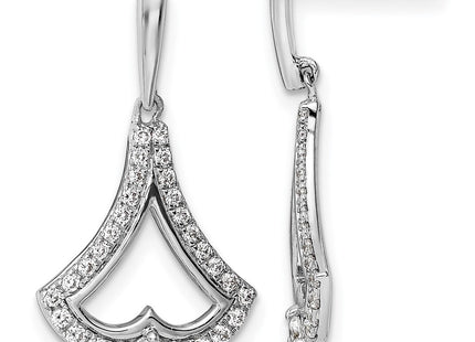 14k White Gold Earrings Style EM9941 - Classique Jewelry Inc.