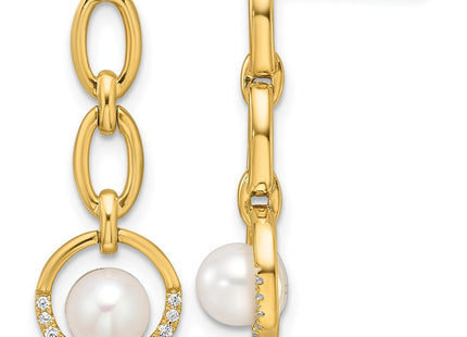 14k Yellow Gold Earrings Style EM9983 - Classique Jewelry Inc.