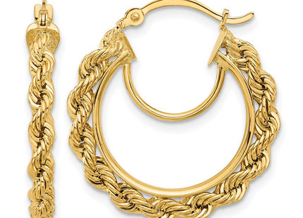 14K gold hoop earrings