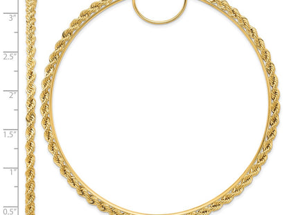 14K gold hoop earrings, another view