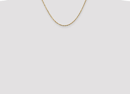 14K Ultra Diamond-cut Rope with Lobster Clasp Chain (Style EXL014-18)