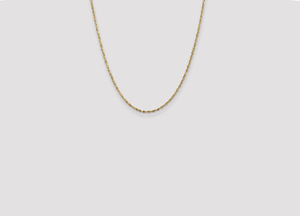14K Ultra Diamond-cut Rope with Lobster Clasp Chain (Style EXL014-22)
