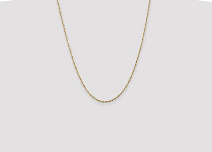 14K Ultra Diamond-cut Rope with Lobster Clasp Chain (Style EXL014-24)