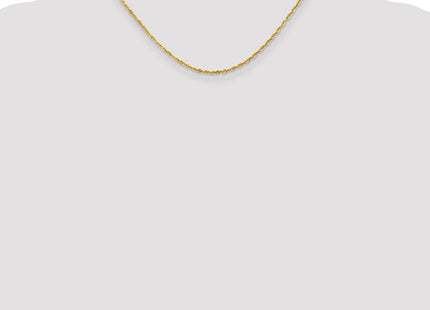 14K Ultra Diamond-cut Rope with Lobster Clasp Chain (Style EXL016-16)