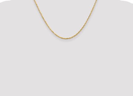 14K Ultra Diamond-cut Rope with Lobster Clasp Chain (Style EXL016-18)