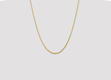 14K Ultra Diamond-cut Rope with Lobster Clasp Chain (Style EXL018-24)