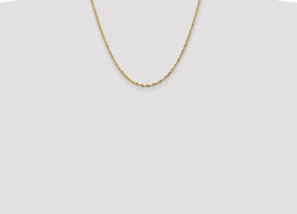 14K Ultra Diamond-cut Rope with Lobster Clasp Chain (Style EXL021-20)