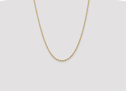 14K Ultra Diamond-cut Rope with Lobster Clasp Chain (Style EXL021-24)