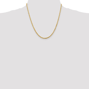 14K Ultra Diamond-cut Rope with Lobster Clasp Chain (Style EXL023-20)
