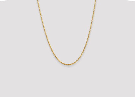 14K Ultra Diamond-cut Rope with Lobster Clasp Chain (Style EXL023-24)