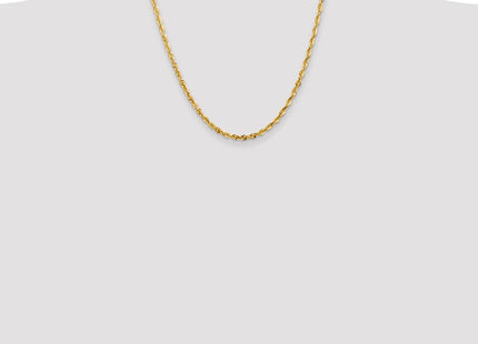 14K Ultra Diamond-cut Rope with Lobster Clasp Chain (Style EXL030-20)