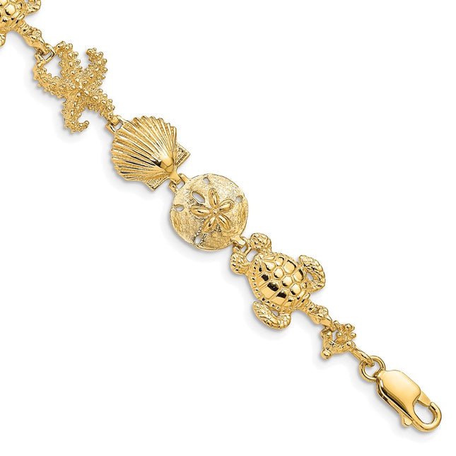 14k Yellow Gold Bracelets Style FB1111 - Classique Jewelry Inc.