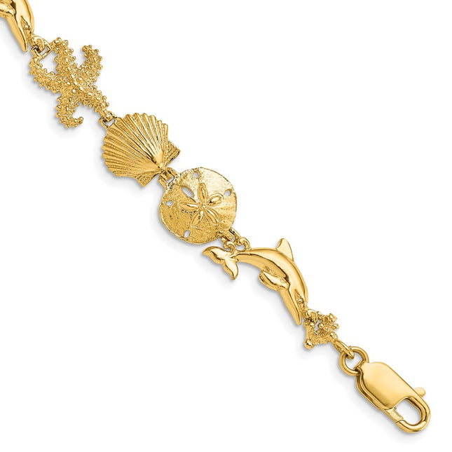 14k Yellow Gold Bracelets Style FB1116 - Classique Jewelry Inc.
