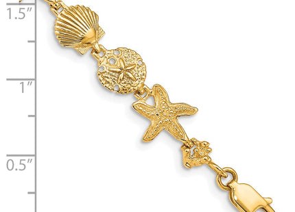 14k Yellow Gold Bracelets Style FB1142 - Classique Jewelry Inc.