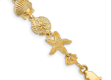 14k Yellow Gold Bracelets Style FB1142 - Classique Jewelry Inc.