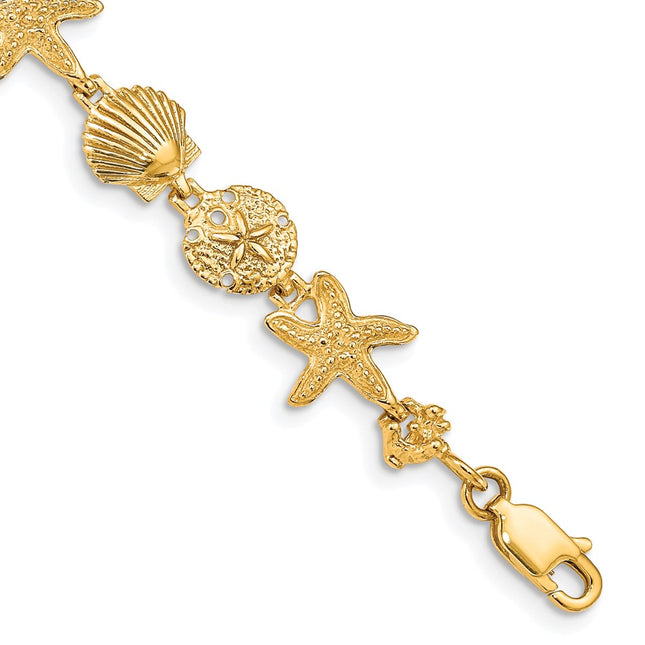 14k Yellow Gold Bracelets Style FB1142 - Classique Jewelry Inc.