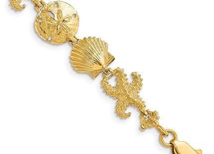 14k Yellow Gold Bracelets Style FB1143 - Classique Jewelry Inc.