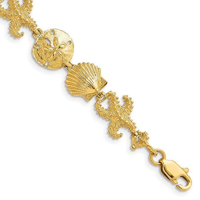 14k Yellow Gold Bracelets Style FB1143 - Classique Jewelry Inc.