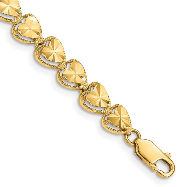 14k Yellow Gold Bracelets Style FB1190 - Classique Jewelry Inc.