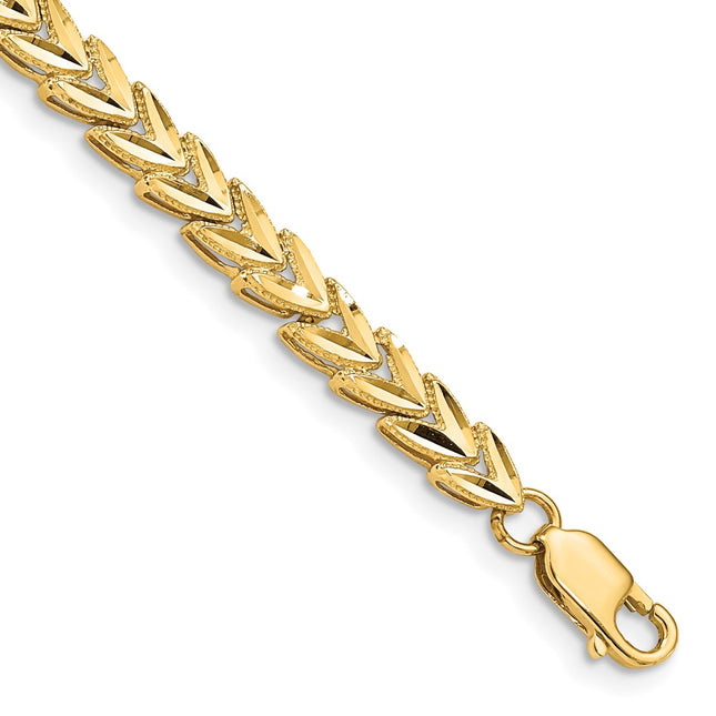 14k Yellow Gold Bracelets Style FB1198 - Classique Jewelry Inc.