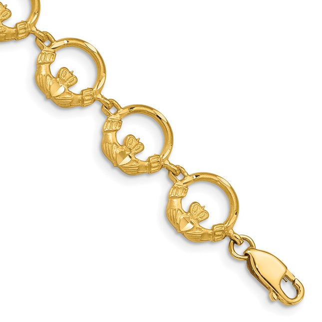 14k Yellow Gold Bracelets Style FB1217 - Classique Jewelry Inc.
