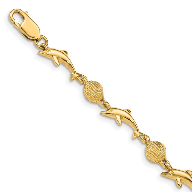 14k Yellow Gold Bracelets Style FB1246 - Classique Jewelry Inc.
