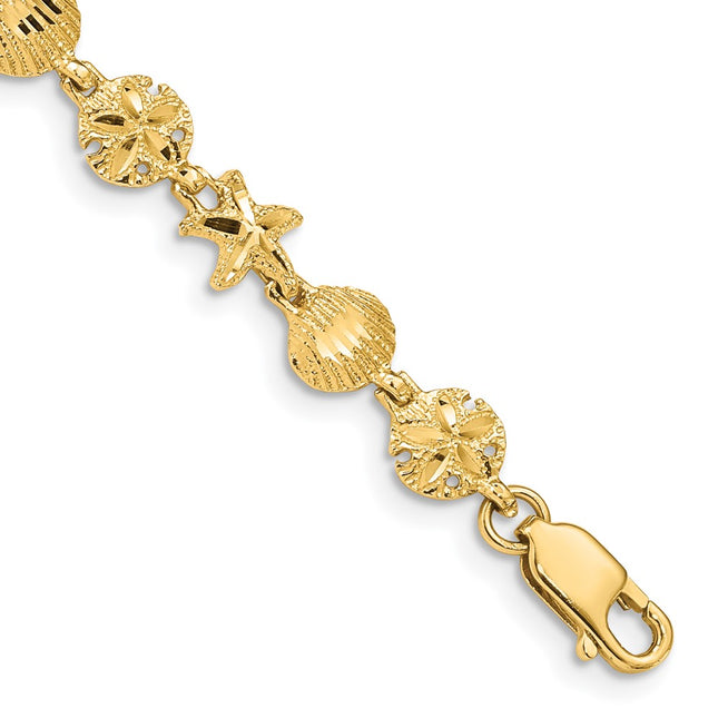 14k Yellow Gold Bracelets Style FB1269 - Classique Jewelry Inc.