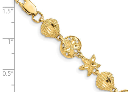 14k Yellow Gold Bracelets Style FB1270 - Classique Jewelry Inc.