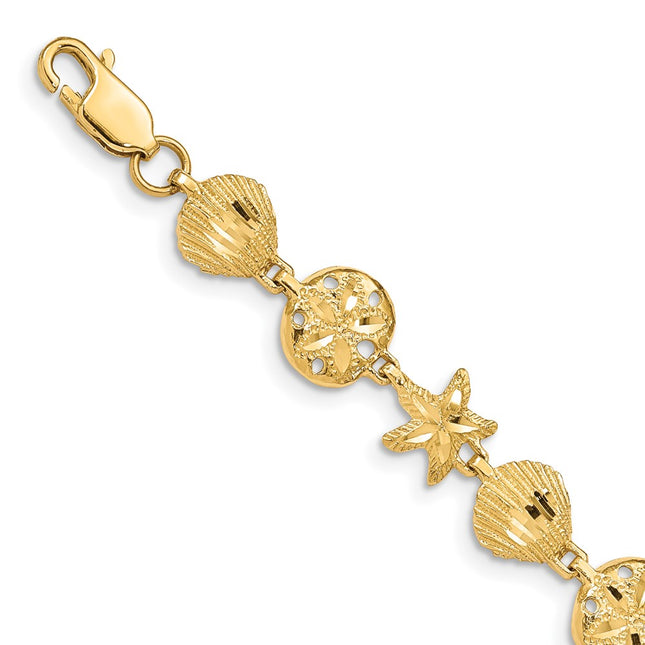 14k Yellow Gold Bracelets Style FB1270 - Classique Jewelry Inc.