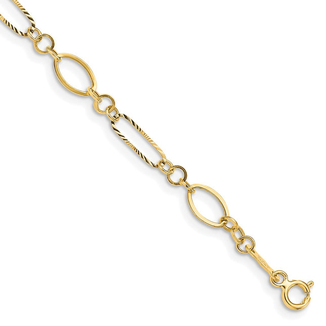 14k Yellow Gold Bracelets Style FB1315Y - Classique Jewelry Inc.