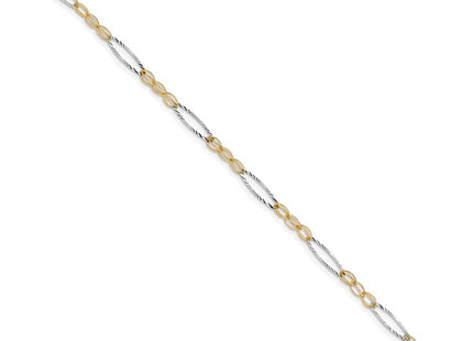 14k Two-tone Bracelets Style FB1316 - Classique Jewelry Inc.