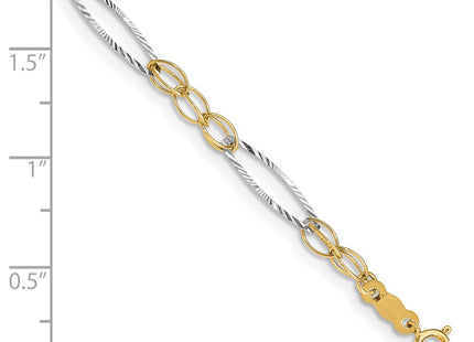 14k Two-tone Bracelets Style FB1316 - Classique Jewelry Inc.