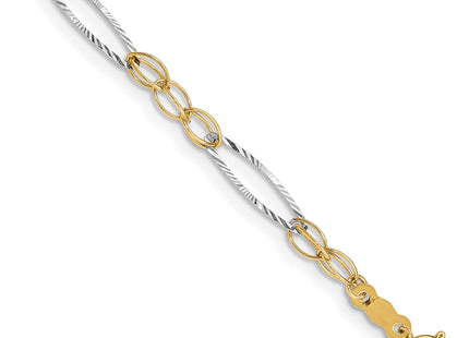 14k Two-tone Bracelets Style FB1316 - Classique Jewelry Inc.