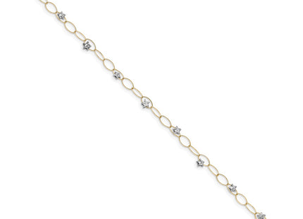 14k Two-tone Bracelets Style FB1322 - Classique Jewelry Inc.