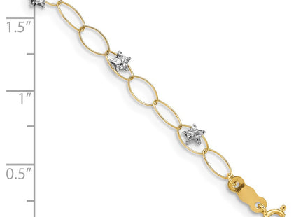 14k Two-tone Bracelets Style FB1322 - Classique Jewelry Inc.