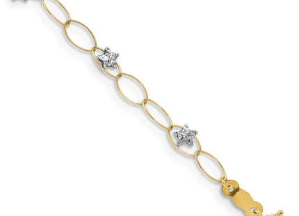 14k Two-tone Bracelets Style FB1322 - Classique Jewelry Inc.