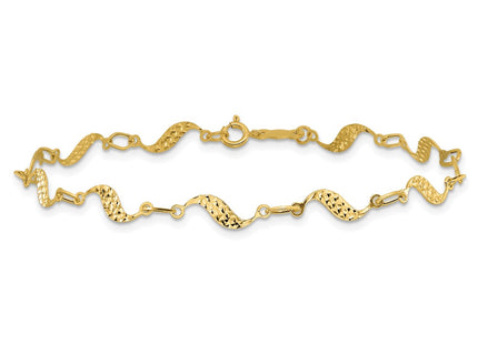 14k Yellow Gold Bracelets Style FB1324 - Classique Jewelry Inc.