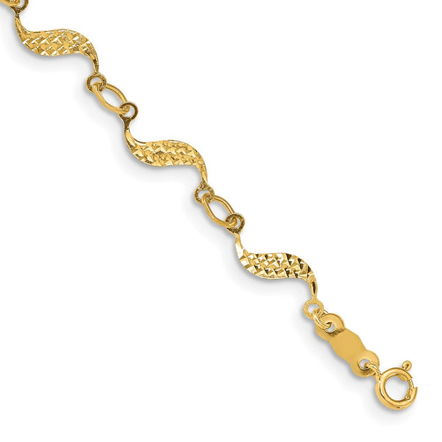 14k Yellow Gold Bracelets Style FB1324 - Classique Jewelry Inc.